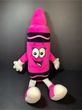 Crayola 
 Jam Crayon Plush 14" Hot Pink Stuffed Animal Toy